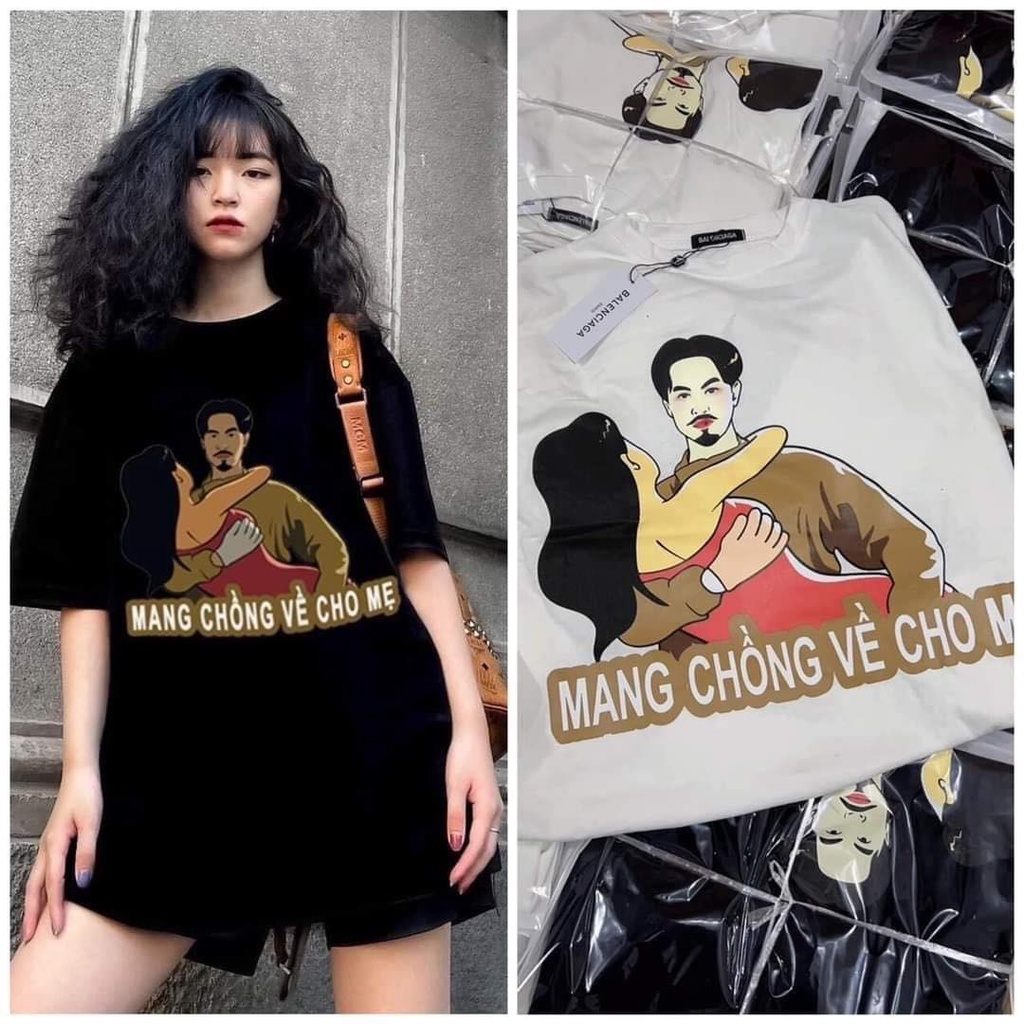 Áo Thun Nữ Form Rộng Giấu Quần, Áo Phông Nữ Tay Lỡ Unisex, Chất Mát Không Xù Siêu Đẹp