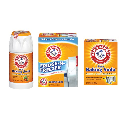 Combo 3: Bột Rửa Rau Quả Baking Soda 340g+Bột Tẩy Rửa Baking Soda 227g+Bột Khử Mùi Tủ Lạnh Baking Soda 396.8g