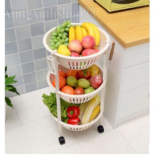 Kệ để đồ 3 tầng tròn