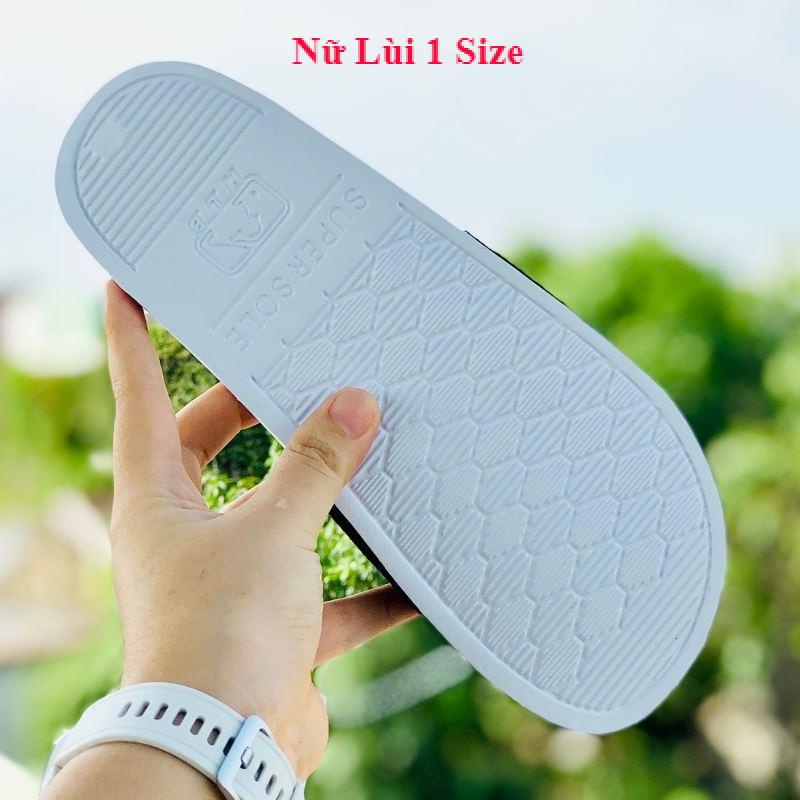 Dép unisex 𝐌𝐋𝐁 ❤️FREESHIP + Hộp❤️ dép mlb bóng chày quai ngang thể thao nữ in NY da lộn, đế ip bền, trắng-đen