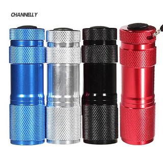 ■Cy Mini 9 LED Ultra Violet UV Blacklight Đèn pin di động Đèn pin đèn pin