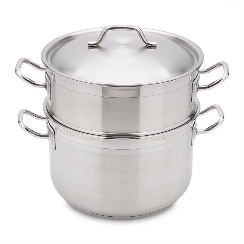 Bộ nồi xửng hấp Fivestar inox 430 nắp inox ( 30cm ) 3 đáy dùng được bếp từ , hồng ngoại , gas