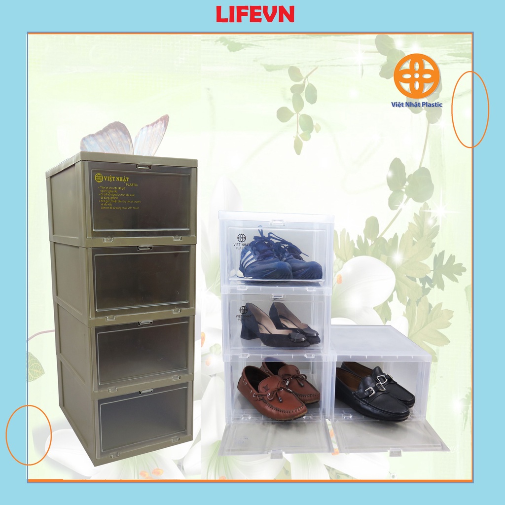 Tủ giầy 3 tầng nhựa Việt Nhật Hộp Đựng Giày Nhựa Việt Nhật ( LINK Cỡ 3,4 Tầng) - Tủ giày 4 tầng