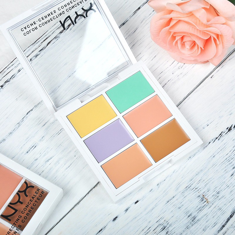 [Hàng mới về] Bảng kem che khuyết điểm Nyx với 6 màu tự nhiên | BigBuy360 - bigbuy360.vn