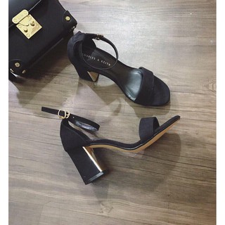 Sandal  nữ gót vàng 7p