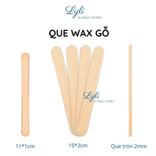 Que gỗ trải wax nóng lạnh, đủ kích thước, que đè lưỡi