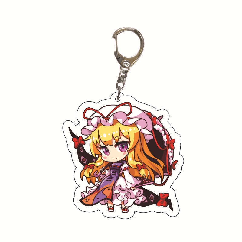 Móc Chìa Khóa Bằng Acrylic In Họa Tiết Hoạt Hình Touhou Project Kirisame Marisa Hakurei Reimu
