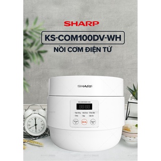 [Sharp COM100DV] Nồi Cơm Điện Tử Sharp KS-COM110DV-WH / KS-COM100DV-RD