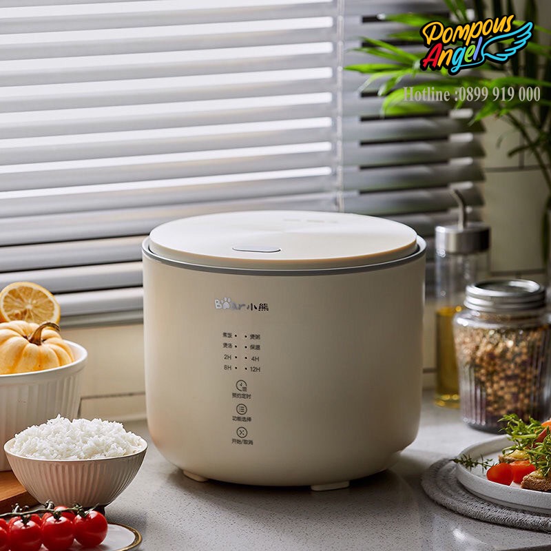 Nồi cơm điện tử chống dính BEAR DFB-P20J1 dung tích 2L  màu trắng,bh 12 tháng