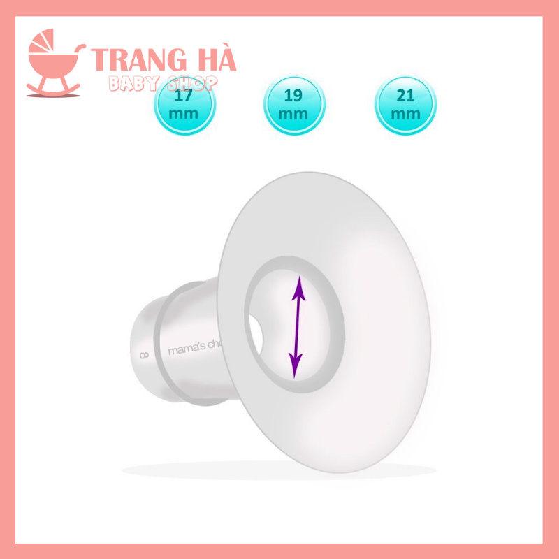 ✔️CHÍNH HÃNG✔️ Trợ Phễu Silicone Mama's Choice Size 17-19-21mm Giảm Size Phễu, Cup Hút Sữa ✔️ Hút Sữa Hiệu Quả và Êm Ái