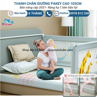 Thanh chặn giường 2021 nâng hạ 1 bên hiệu Pakey, thanh chắn giường cao 103cm có 3 màu