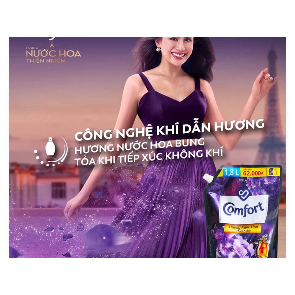 Túi nước xả vải Comfort 2,8L (mẫu mới)