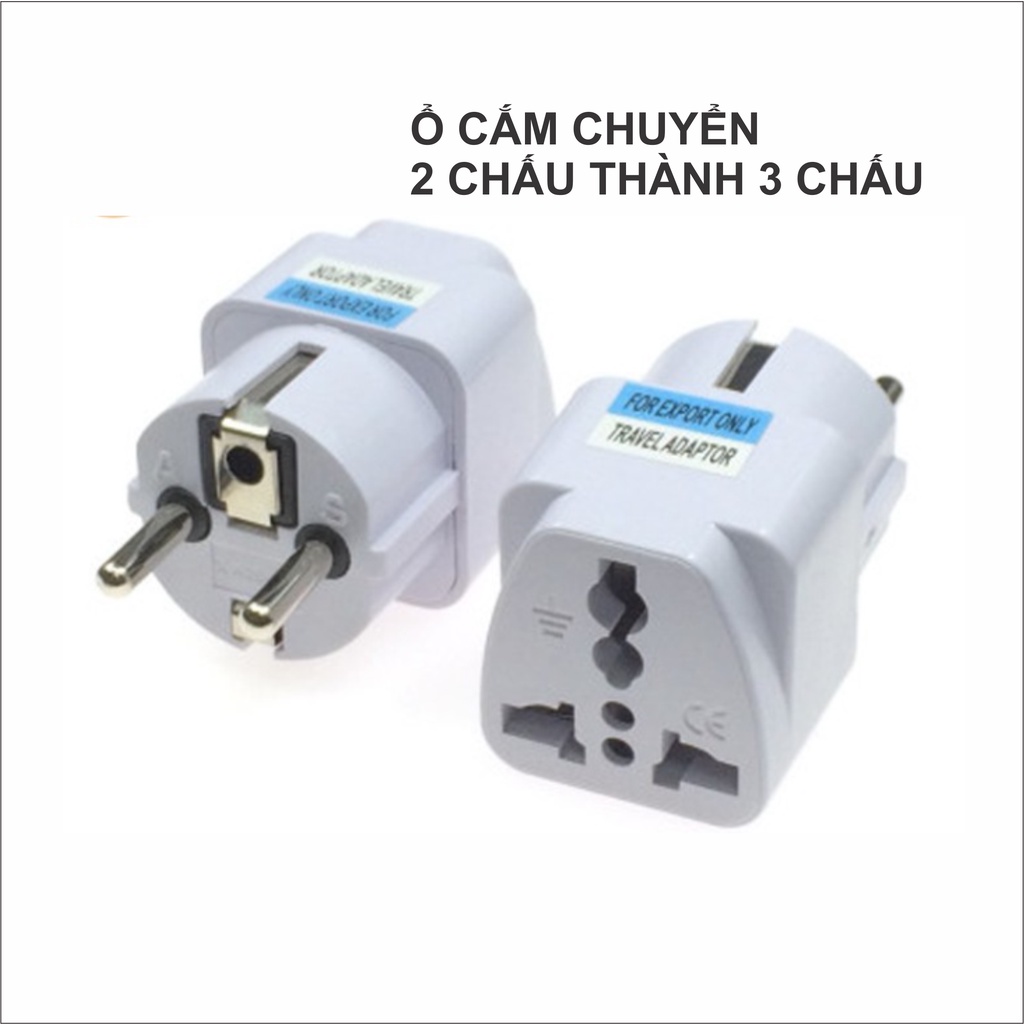 Đầu Chuyển Đổi Từ 3 Chân Sang 2 Chân Tròn