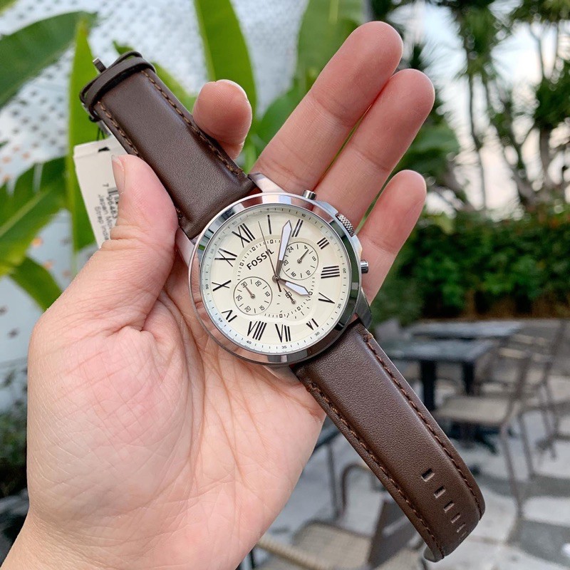 (Thanh lý đồng hồ lỗi) Đồng hồ nam FOSSIL chính hãng mặt chronograph model FS4735IE