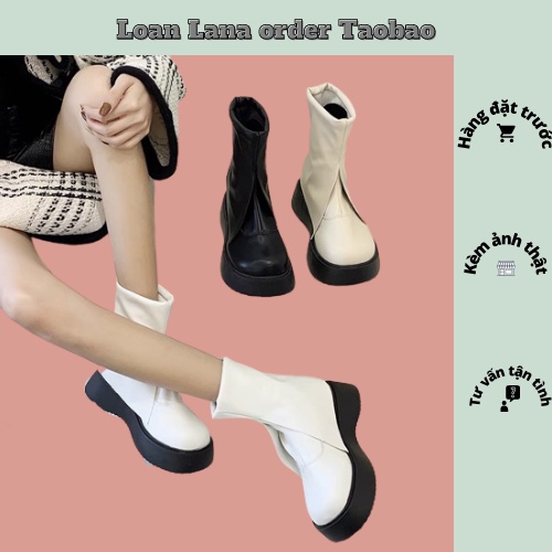 GIÀY BOOT KHÔNG KHOÁ XẺ NỮ