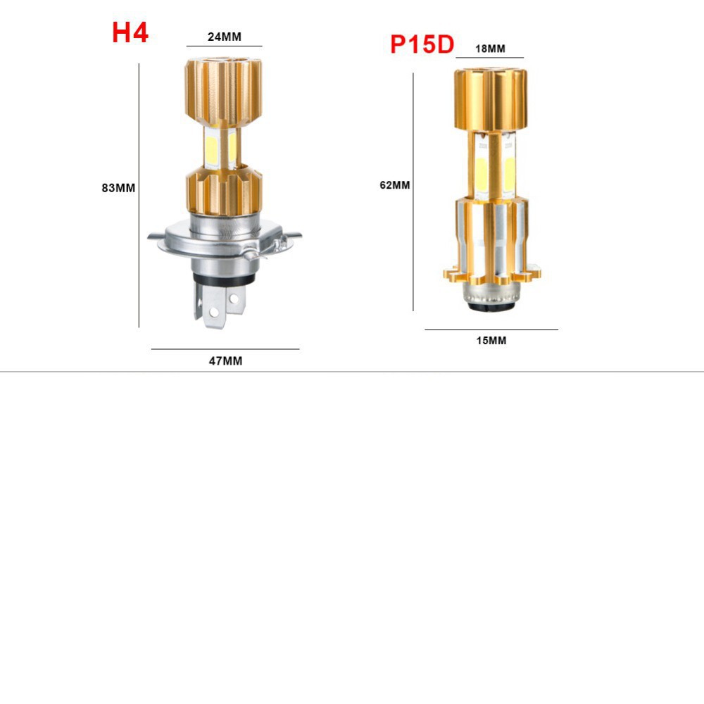 Bóng Đèn Led H4 H6 Dc Cob 150r Cbr Vixion Scorpio Ninja R15 Byson Chất Lượng Cao