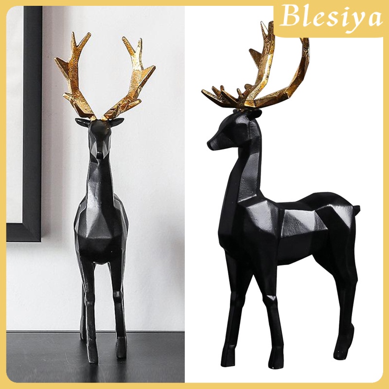 Tượng Nai Sừng Tấm Nghệ Thuật Để Bàn Trang Trí