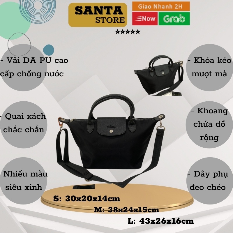 Túi xách nữ công sở đẹp SANTA STORE Longchamp LC860 thời trang cao cấp Hàn Quốc kiểu dáng basic, có size to