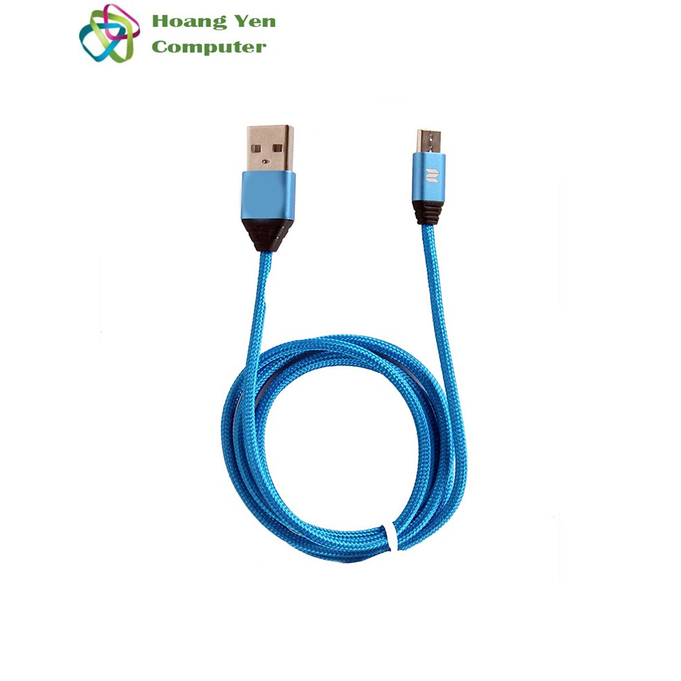 Cáp Sạc MICRO USB Rock M5 Cho Android Dây Dù 1M - BH 1 Năm Chính Hãng (MÀU SẮC NGẪU NHIÊN) - Hoàng Yến Computer