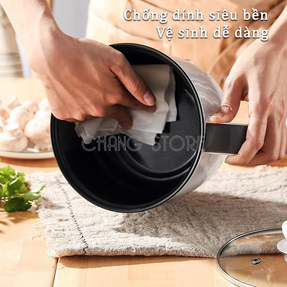 Nồi lẩu điện mini có tay cầm với 2 chế độ nấu tiện dụng cho mọi nhà