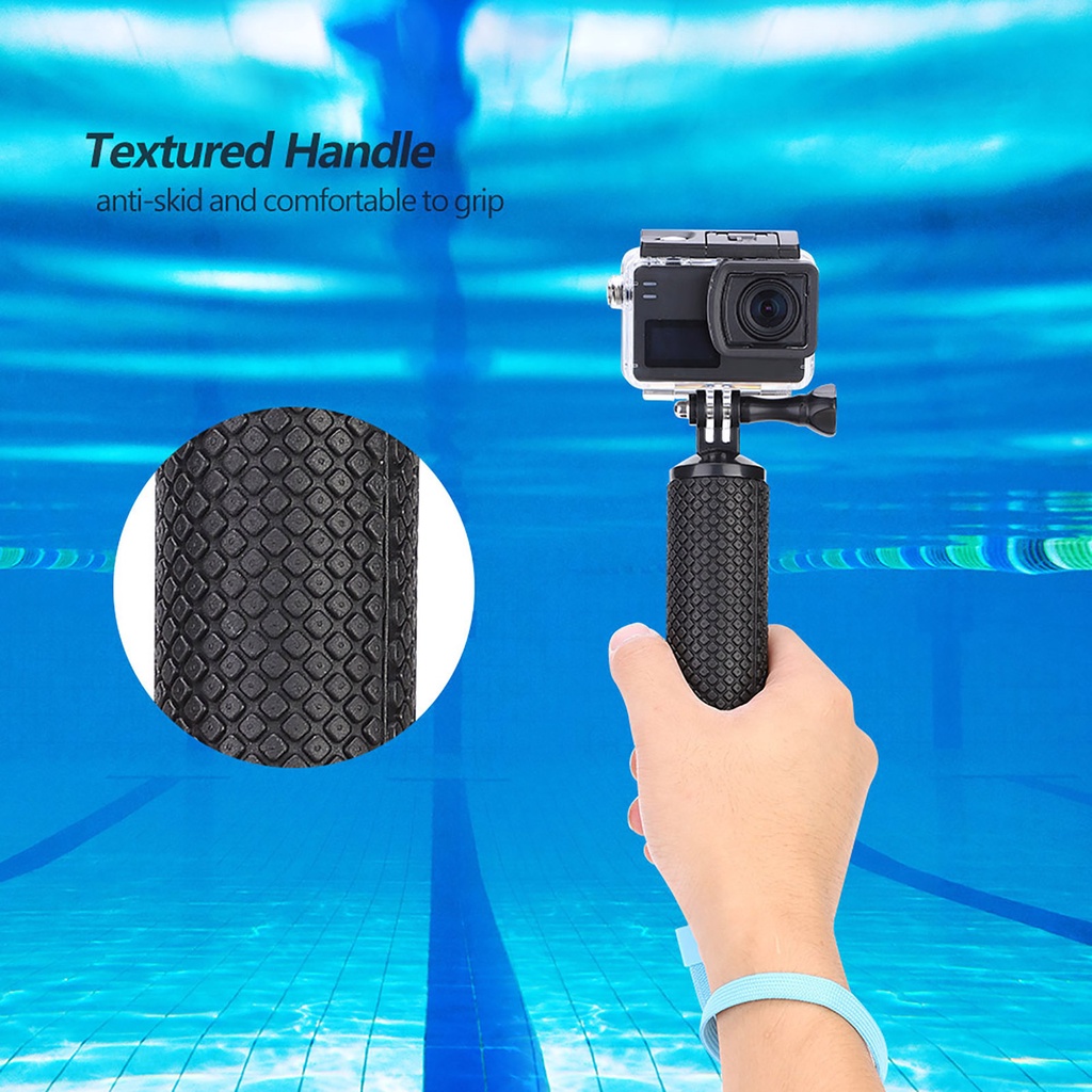 Tay cầm chống thấm nước có dây đeo tay cho camera hành trình Gopro Hero 7 Session 6 5 4 3 +
