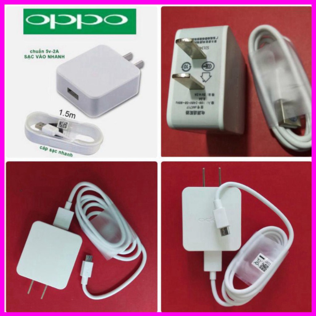 (ZIN HÃNG 100%) Bộ Củ Cáp Sạc Nhanh OPPO Micro USB NEW. Dùng Cho Tất Cả ĐT androi .(Cam Kết Chất Lượng)