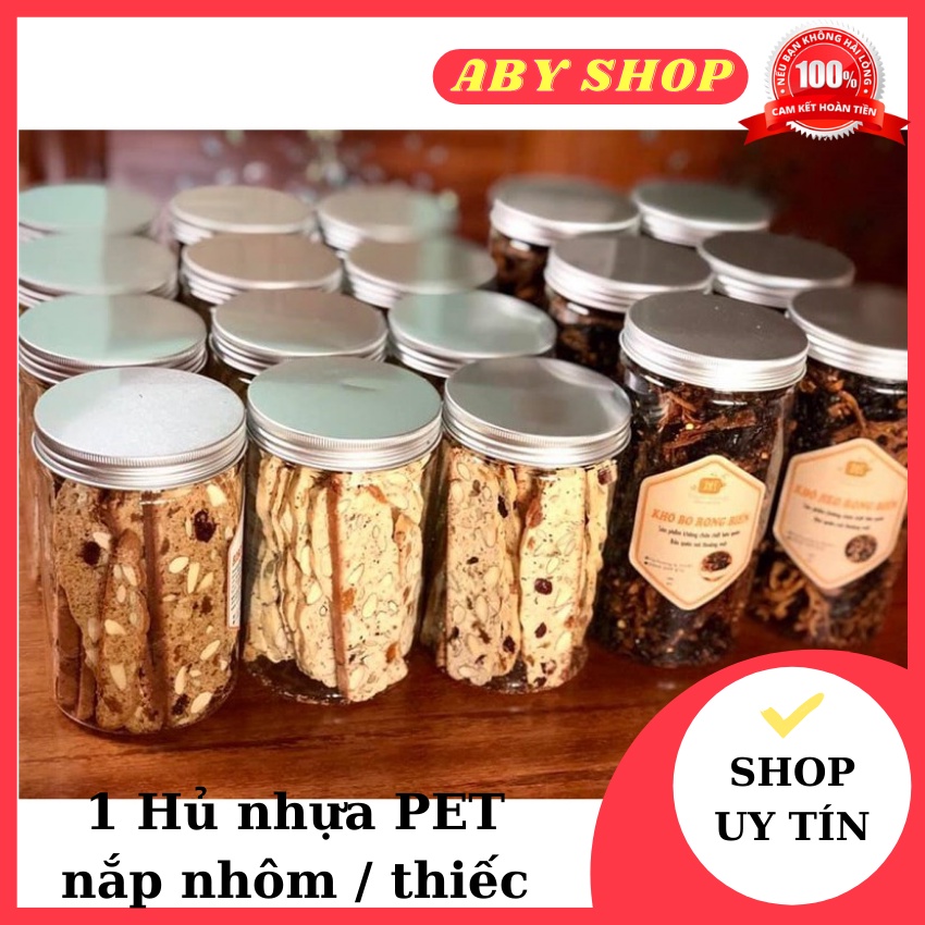 1 Hủ nhựa PET nắp nhôm / thiếc 1000ml⚡ HÀNG CAO CẤP ⚡ hủ nhựa nắp nhôm có lót bên trong giúp bảo quản thực phẩm tốt nhất