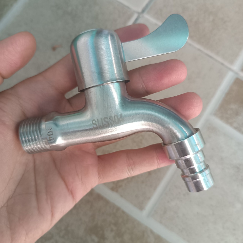 Vòi nước rửa tay xả máy giặt vòi hồ inox 304 chuẩn TAAN VN04