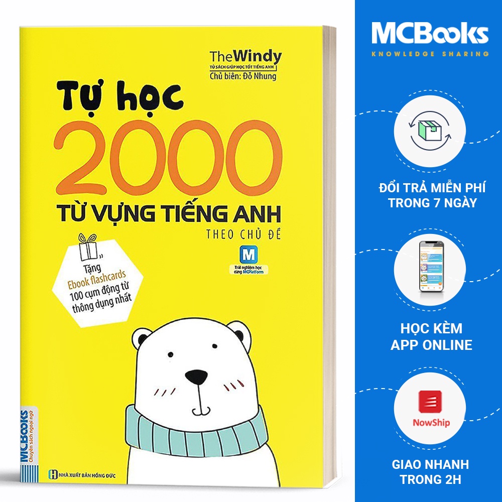 Sách - Tự Học 2000 Từ Vựng Tiếng Anh Theo Chủ Đề Phiên Bản Khổ Nhỏ Dành Cho Người Học Căn Bản - Học Kèm App Online