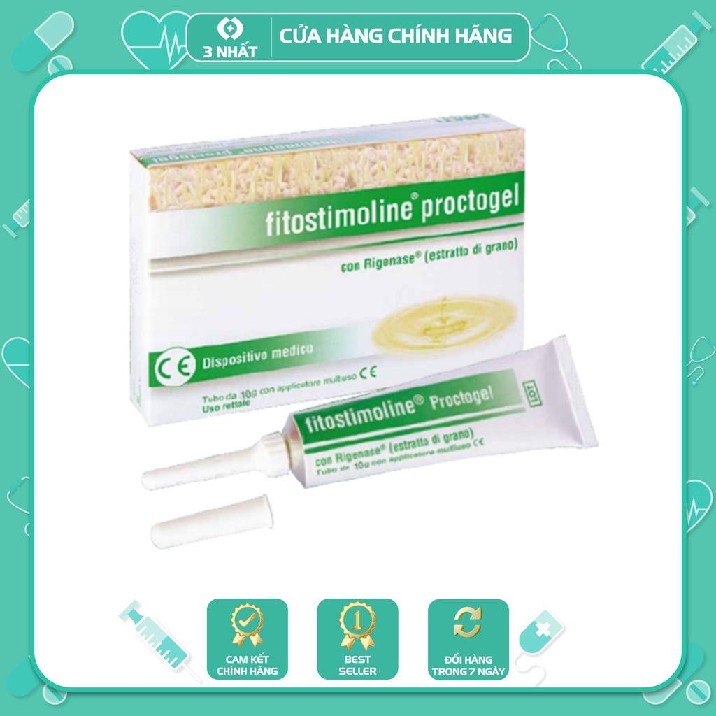 Fitostimoline Proctogel - Gel trĩ, dùng cho vết thương hở từ mầm lúa mì Ý  - BN197