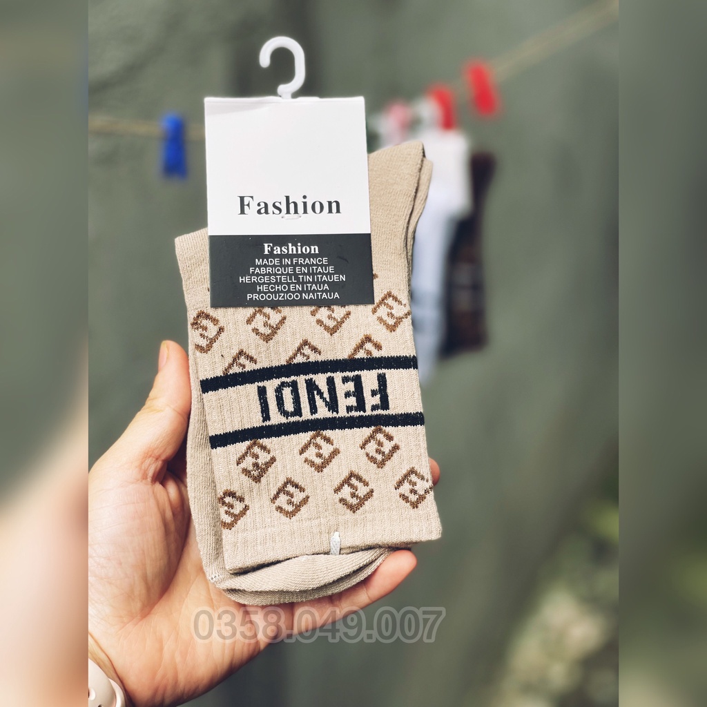 TẤT cổ cao HOT vớ cổ cao Gucci, Hermes, Fendi nhiều màu sắc lựa chọn