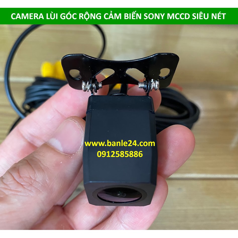 Camera lùi HD góc rộng cho ô tô, cảm biến MCCD Sony cực sáng