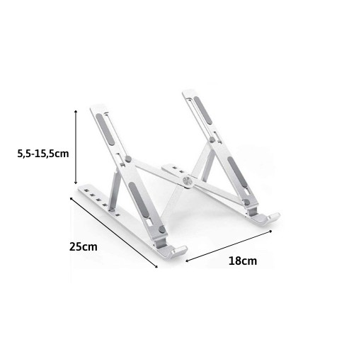 Giá đỡ Laptop Macbook Ipad bằng nhôm, đế tản nhiệt Laptop Stand có thể chỉnh độ cao