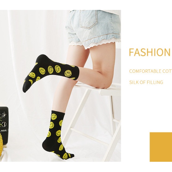 Vớ Mặt Cười cao cổ Nam Nữ siêu dễ thương và xinh xắn