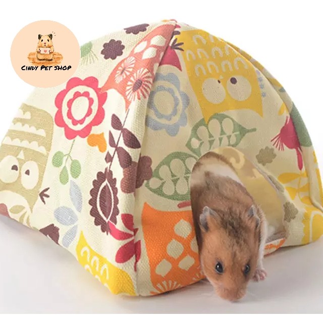 Nhà ngủ túp lều bông 20x20cm cho Hamster, Bọ baby, Nhím baby...