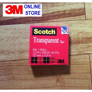BĂNG KEO 3M SCOTCH 600 THỬ MỰC, THỬ SƠN khổ 12,7mm x 32,9 m