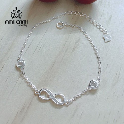 Lắc Tay Vô Cực Bạc 925 Đính Đá - Minh Canh Jewelry
