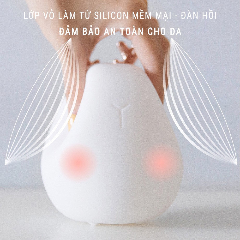 [CHÍNH HÃNG] Đèn Ngủ LED 2 Màu Thỏ Tuần Lộc Pin 900mAh 3 Mức Độ Sáng Xiaomi 3LIFE Lovely Lamp 317 MINIGOO