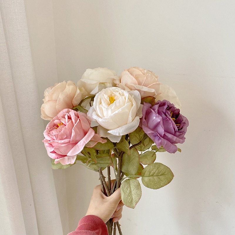 Hoa hồng giả 45cm trang trí nhà cửa/ văn phòng/ sự kiện đa ứng dụng
