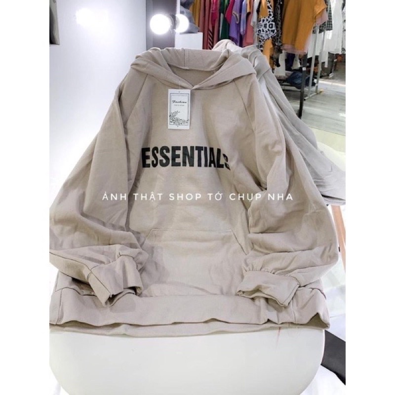 Áo Hoodie ESSENTIALS Tay Bồng, Áo Nỉ Unisex