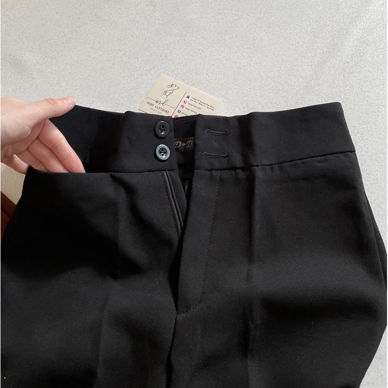 Quần tây nữ cạp cao ống loe dáng dài