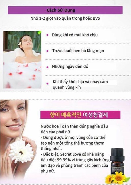 Tinh dầu nước hoa Dionel secret love