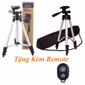 Set Tripod TF-3110 Giá đỡ điện thoại tặng kèm 1 kẹp điện thoại + remote