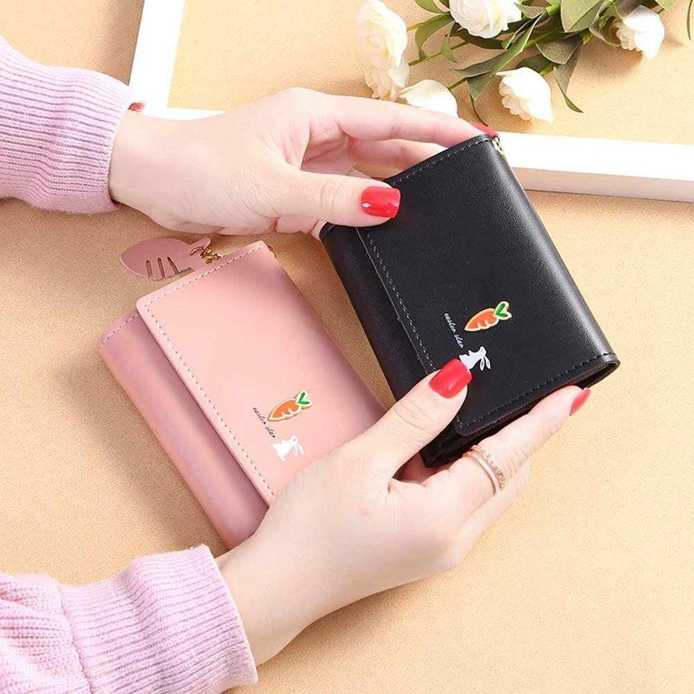 Ví Da PU Hình Thỏ / Cà Rốt / Cà Rốt Tua Rua Đa Năng Thanh Lịch Cho Nữ