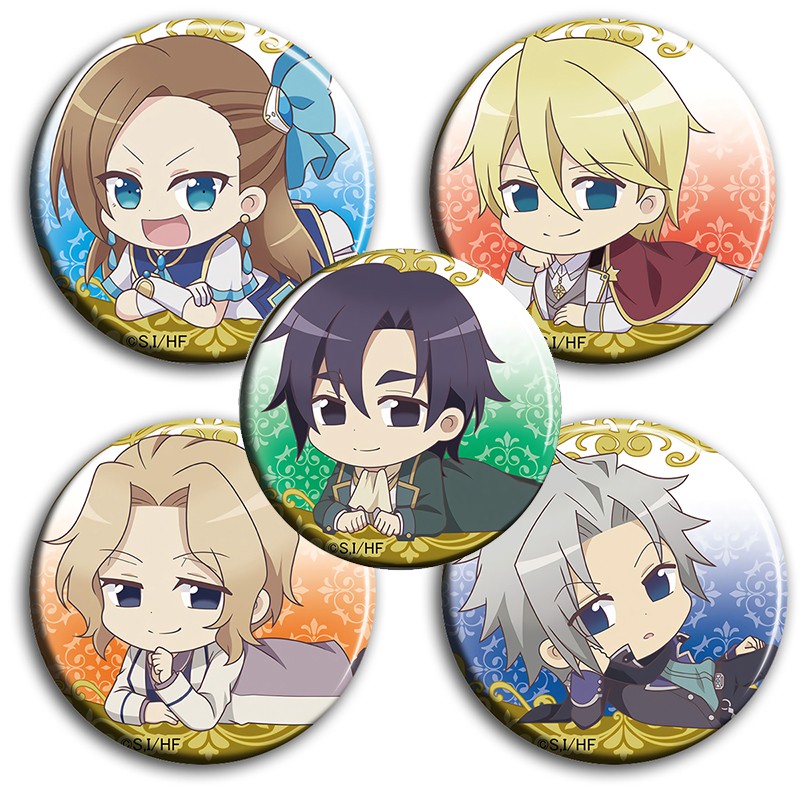 Combo 5 huy hiệu IN HÌNH Chuyển sinh trở thành tiểu thư độc ác chỉ toàn Flag hủy diệt trong otome game