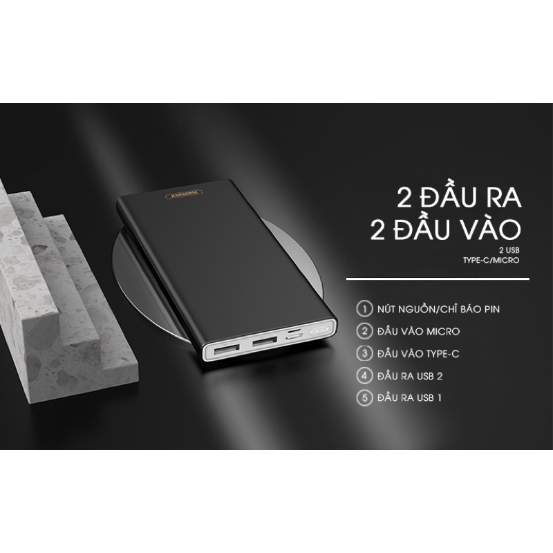 PIN DỰ PHÒNG REMAX 20.000MAH RPP-150 CHÍNH HÃNG