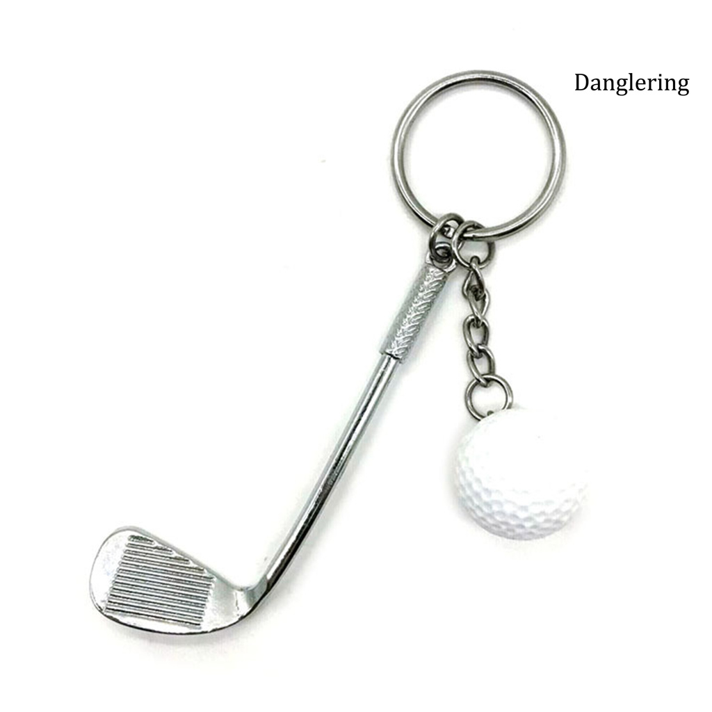 Móc khóa phối hình gậy đánh golf và quả bóng siêu nhẹ