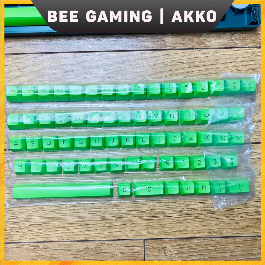 Bộ keycap AKKO Wave Sonic (Chất liệu PBT Double Shot, ASA Profile, 229 nút)