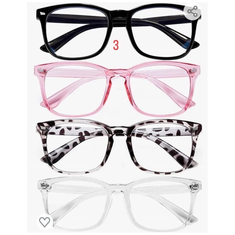 Kính chống ánh sáng xanh gọng nhựa cho nam và nữ