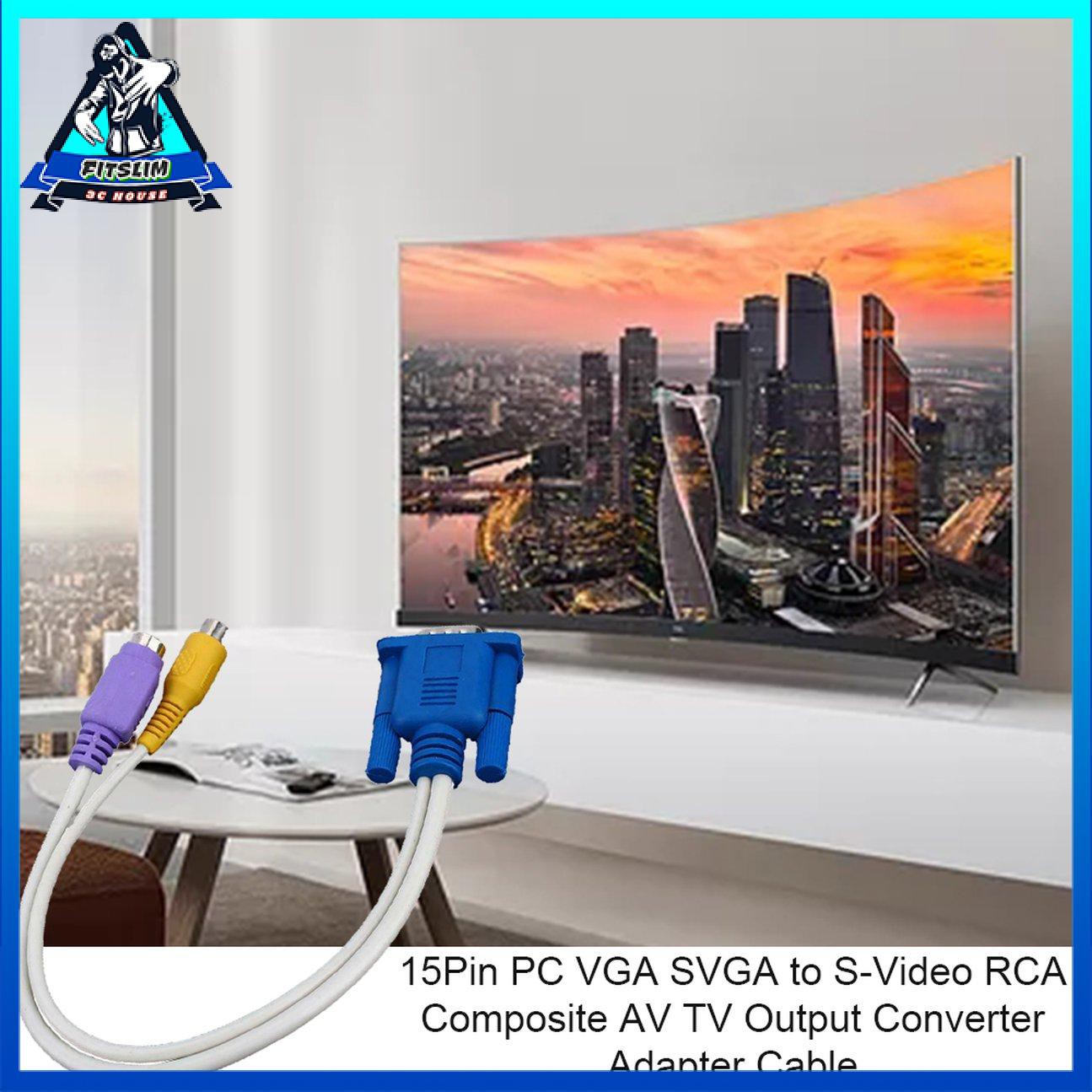 1 Bộ Chuyển Đổi 15 Pin Pc Vga Svga Sang S-Video Rca | WebRaoVat - webraovat.net.vn